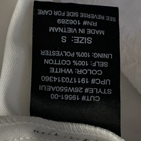 Three Pink Hearts Sundress Women Small NWT Fit & Flare White Eyelet Back Keyhole - Picture 12 of 12